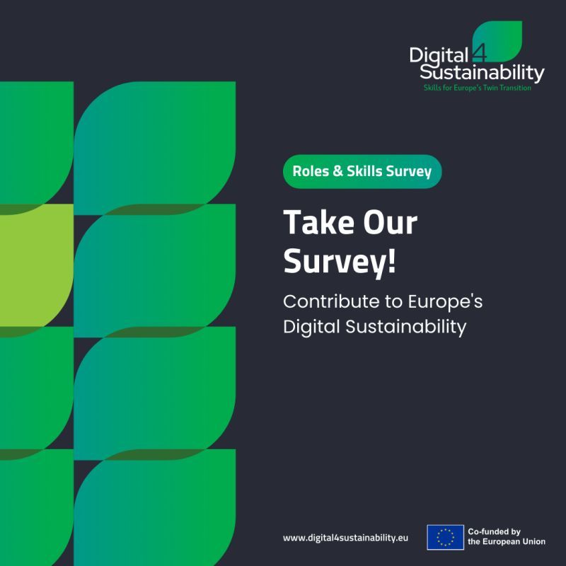 Digital4Sustainability – Vabilo za sodelovanje v anketi